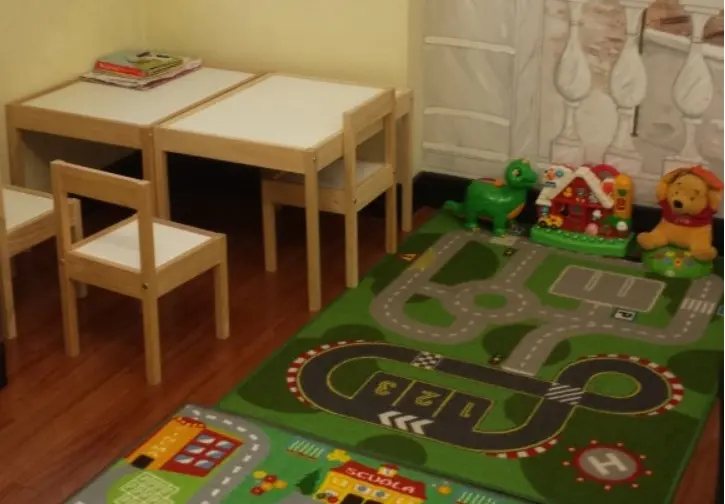 Lo spazio giochi in sala d'attesa